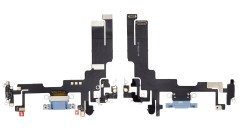 Gniazdo ładowania złącze USB mikrofon do Apple iPhone 14, niebieskie