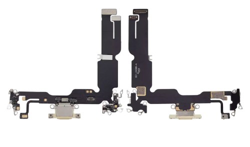 Gniazdo ładowania złącze USB mikrofon do Apple iPhone 15 Plus, żółte
