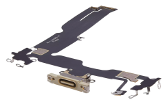 Gniazdo ładowania złącze USB mikrofon do Apple iPhone 15 Plus, żółte