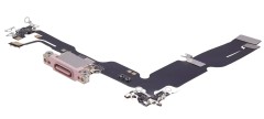 Gniazdo ładowania złącze USB mikrofon do Apple iPhone 15 Plus, różowe