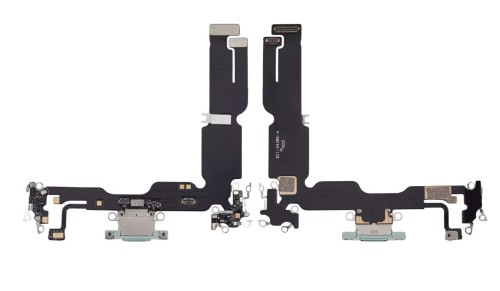 Gniazdo ładowania złącze USB mikrofon do Apple iPhone 15 Plus, zielone