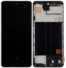 HQ Wyświetlacz LCD OLED z ramką do Samsung Galaxy A51 4G (SM-A515F)