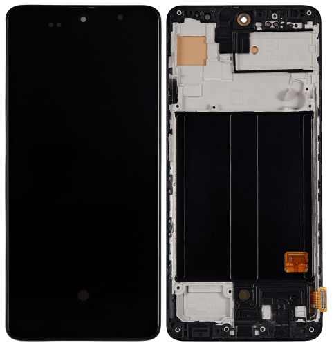 HQ Wyświetlacz LCD OLED z ramką do Samsung Galaxy A51 4G (SM-A515F)