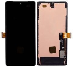 HQ OLED Wyświetlacz LCD ekran z ramką do Google Pixel 7 Pro czarny
