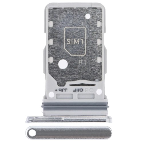 Szufladka tacka uchwyt karty SIM do Samsung Galaxy S21 Ultra, Srebrna