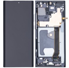 HQ Wyświetlacz LCD OLED z ramką do  Samsung Galaxy Note 20 Ultra 5G, czarny