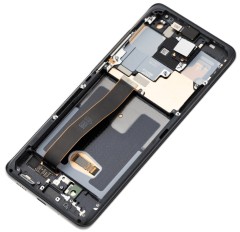 HQ Wyświetlacz LCD OLED z ramką do  Samsung Galaxy S20 Ultra, czarny