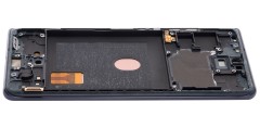 HQ Wyświetlacz LCD OLED z ramką do  Samsung Galaxy S20 FE granatowy/czarny