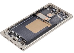 HQ Wyświetlacz LCD OLED z ramką do  Samsung Galaxy S24 Ultra, szary