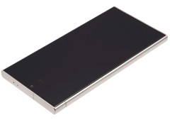 HQ Wyświetlacz LCD OLED z ramką do  Samsung Galaxy S24 Ultra, szary