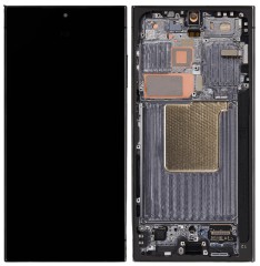 HQ Wyświetlacz LCD OLED z ramką do Samsung Galaxy S24 Ultra, czarny