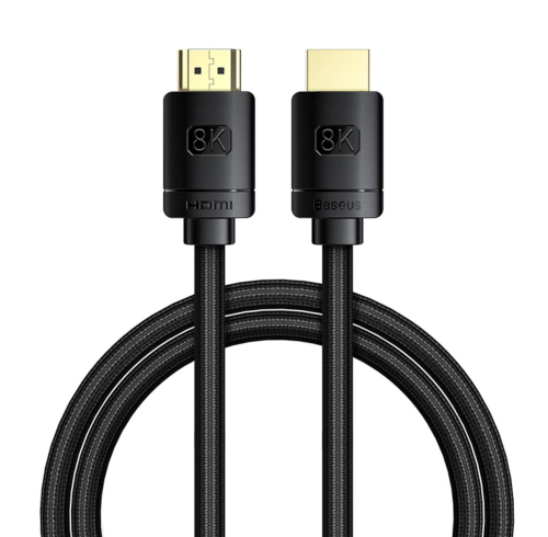 Kabel HDMI Baseus 8K & 60Hz / 4K & 120Hz / 2k & 144 Hz 1m (czarny)
