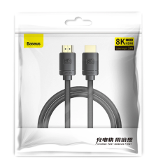 Kabel HDMI Baseus 8K & 60Hz / 4K & 120Hz / 2k & 144 Hz 1m (czarny)