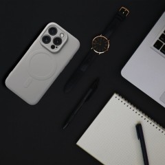 Etui SILICONE Mag Cover z MagSafe do Samsung Galaxy A37 (tytanowy szary)