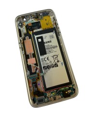 ORG Wyświetlacz LCD oryginalny z ramką Samsung Galaxy S7 (SM-G930) (złoty)