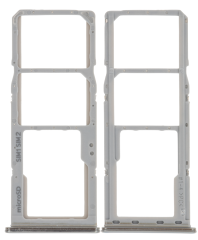 Szufladka tacka uchwyt karty SIM do Samsung Galaxy A70, Srebrna/Biała
