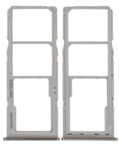 Szufladka tacka uchwyt karty SIM do Samsung Galaxy A70, Srebrna/Biała