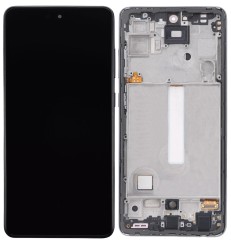 HQ Wyświetlacz OLED LCD 6.46" z ramką do Samsung Galaxy A52(S) 5G czarny