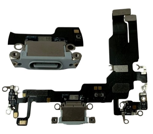 ORG Złącze ładowanie USB oryginalne demont do iPhone 15 (Niebieskie)