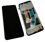 HQ Wyświetlacz LCD ekran z ramką do Oppo A54s, czarny
