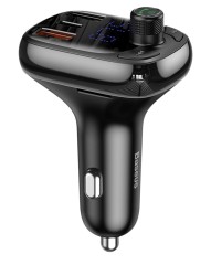Transmiter FM Bluetooth Baseus S13 + Ładowarka Samochodowa 36W USB A Typ C