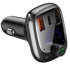Transmiter FM Bluetooth Baseus S13 + Ładowarka Samochodowa 36W USB A Typ C
