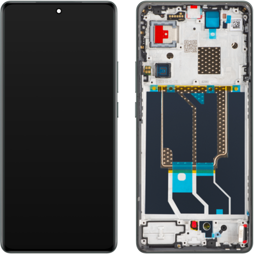 ORG Wyświetlacz oryginalny LCD dotyk z ramką do Realme GT 6T Zielony