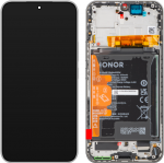 ORG Wyświetlacz oryginalny LCD AMOLED ramka bateria do Honor 400, Srebrny
