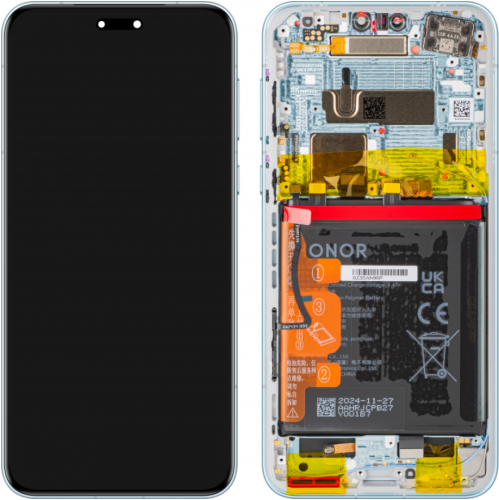 ORG Wyświetlacz oryginalny LCD OLED ramka bateria Honor Magic7Pro Niebieski