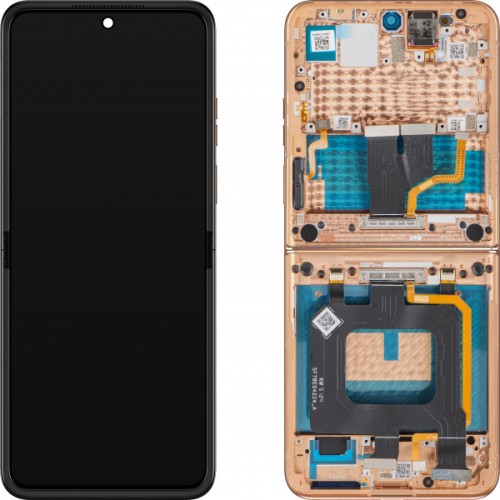 ORG Wyświetlacz wewnętrzny LCD ramka Motorola Razr+ 2025/24|50 Ultra Orange