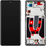ORG Wyświetlacz LCD oryginalny z ramką ekran do Oppo Reno 10 (srebrny)