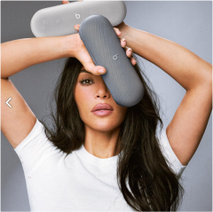 Głośnik Bluetooth bezprzewodowy Beats Pill Kim Kardashian Edition, szary