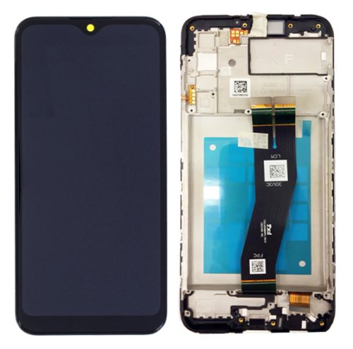 (2-3 dni) ORG Wyświetlacz LCD Samsung A02s F02s 2020 A025F CZARNY Z RAMKĄ