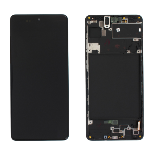 (2-3 dni) ORG Wyświetlacz LCD Samsung A71 2020 SM-A715 CZARNY Z RAMKĄ