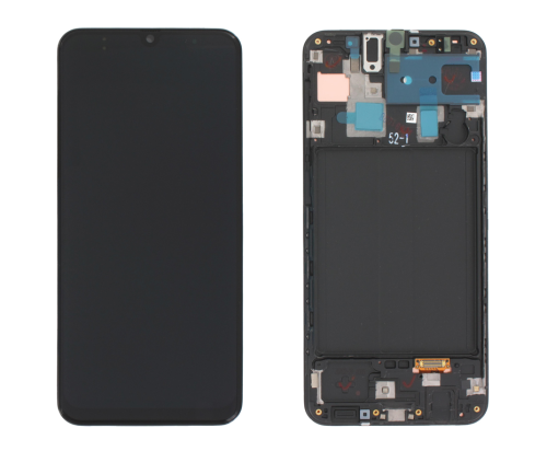 (2-3 dni) ORG Wyświetlacz LCD Samsung A30 2019 SM-A305 CZARNY Z RAMKĄ