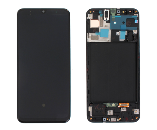 (2-3 dni) ORG Wyświetlacz LCD Samsung A50 2019 SM-A505 CZARNY Z RAMKĄ
