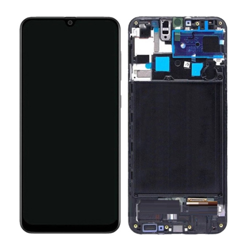 (2-3 dni) ORG Wyświetlacz LCD Samsung A50s 2019 SM-A507 CZARNY Z RAMKĄ
