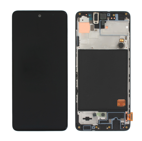 (2-3 dni) ORG Wyświetlacz LCD Samsung A51 2020 SM-A515 CZARNY Z RAMKĄ