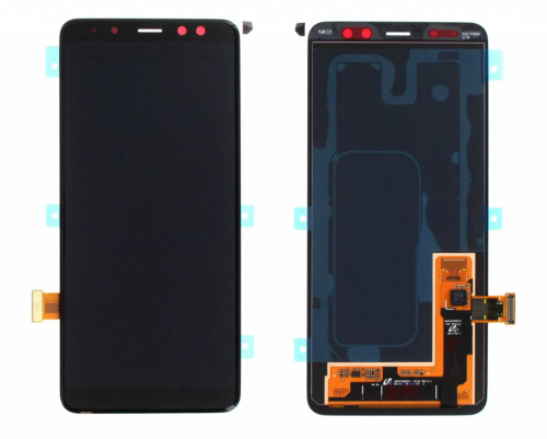 (2-3 dni) ORG Wyświetlacz LCD Samsung A8 2018 SM-A530 CZARNY BEZ RAMKI