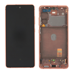 (2-3 dni) ORG Wyświetlacz LCD Samsung S20 FE SM-G780/G781 POMARAŃCZOWY Z RAMKĄ