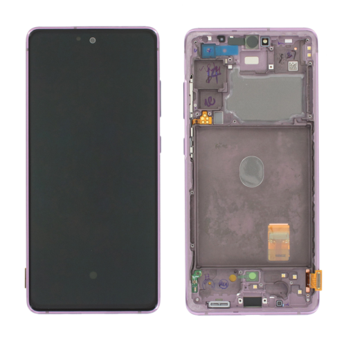 (2-3 dni) ORG Wyświetlacz LCD Samsung S20 FE SM-G780/G781 FIOLETOWY Z RAMKĄ I ANTENĄ