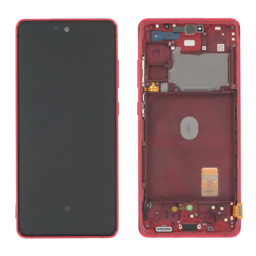 (2-3 dni) ORG Wyświetlacz LCD Samsung S20 FE SM-G780/G781 CZERWONY Z RAMKĄ