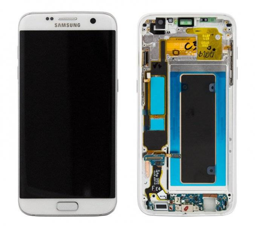 (2-3 dni) ORG Wyświetlacz LCD Samsung Galaxy S7 Edge SM-G935 BIAŁY Z RAMKĄ