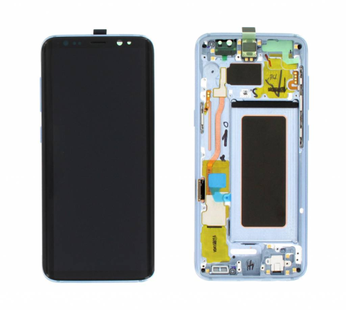 (2-3 dni) ORG Wyświetlacz LCD Samsung Galaxy S8 (SM-G950) NIEBIESKI Z RAMKĄ