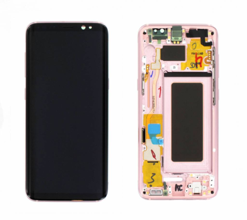 (2-3 dni) ORG Wyświetlacz LCD Samsung Galaxy S8 (SM-G950) RÓŻOWY Z RAMKĄ