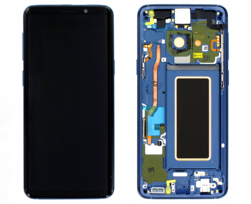 (2-3 dni) ORG Wyświetlacz LCD Samsung Galaxy S9 (SM-G960) NIEBIESKI Z RAMKĄ