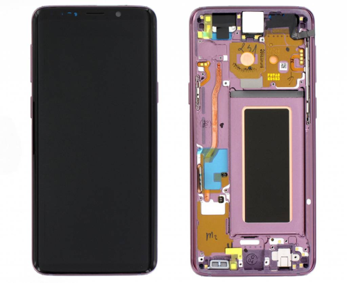(2-3 dni) ORG Wyświetlacz LCD Samsung Galaxy S9 (SM-G960) FIOLETOWY Z RAMKĄ