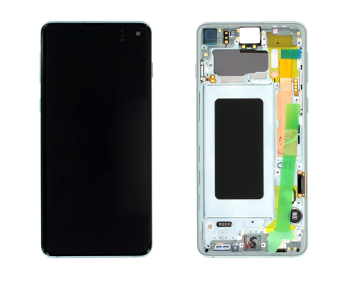 (2-3 dni) ORG Wyświetlacz LCD Samsung Galaxy S10 (SM-G973) ZIELONY Z RAMKĄ
