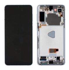 (2-3 dni) ORG Wyświetlacz LCD Samsung S21+ Plus 5G (SM-G996) SREBRNY Z RAMKĄ