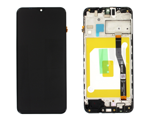 (2-3 dni) ORG Wyświetlacz LCD Samsung M20 2019 (SM-M205) CZARNY Z RAMKĄ